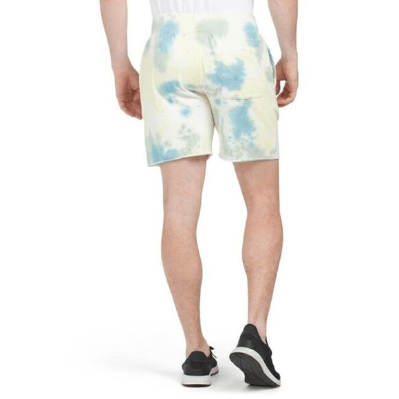 Champion Mens Purple White Tan Tie Dye Active Sweat Shorts Size Medium - Picture 2 of 9